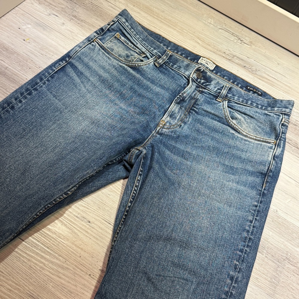 Faherty Slim-Straight Organic Cotton Denim Jeans Blue Wash Men‎ 35x30 Zip Fly